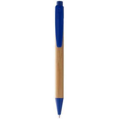 Bambusztoll, kék, fekete tollbetéttel